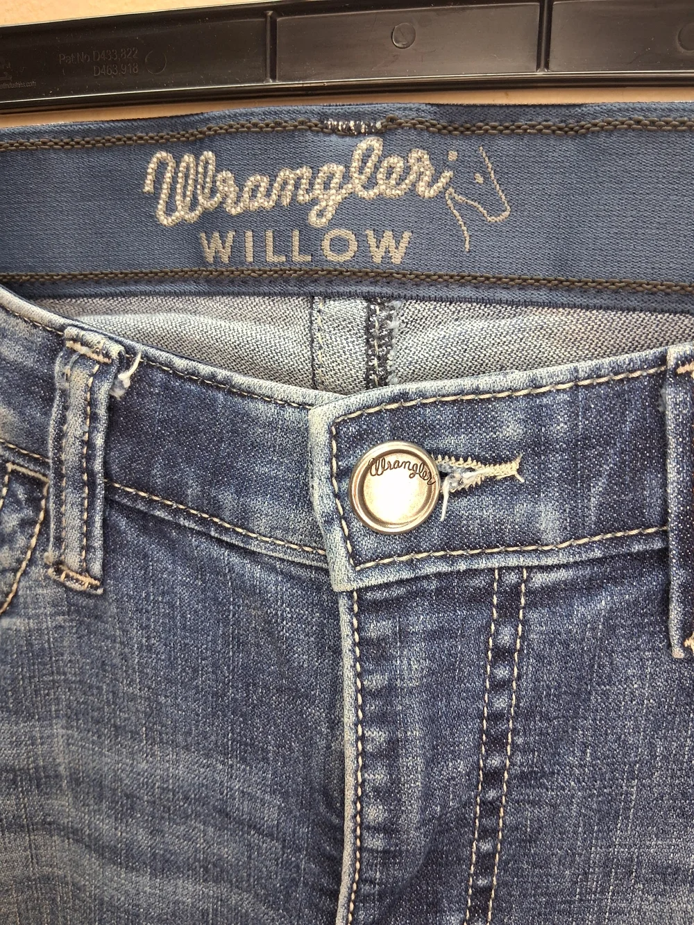 Wrangler Willow Ultimate Riding Jeans Women's 5x34 Blue Bootcut Stretch 10WRW60D - Picture 4 of 10